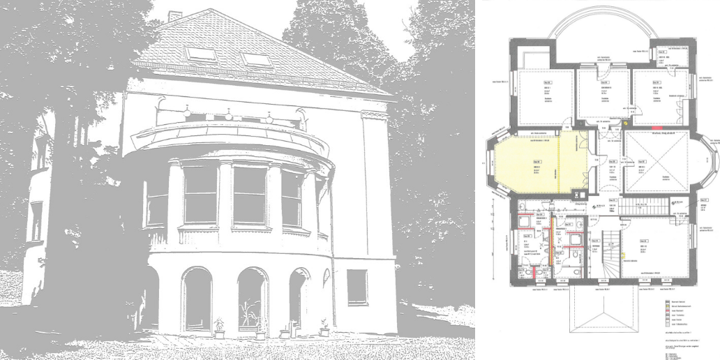 Villa Hahn | Mit einem professionellen Architekten fand sich ein kompetenter Partner für die Aufgabe, die alte Schönheit des Hauses wieder herzustellen.